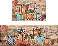 Vista 1 de U'Artlines Tapete de cocina de otoño, antifatiga, acolchado, cómodo, tapete de escritorio de pie, tapete de cocina de calabaza colorida para piso