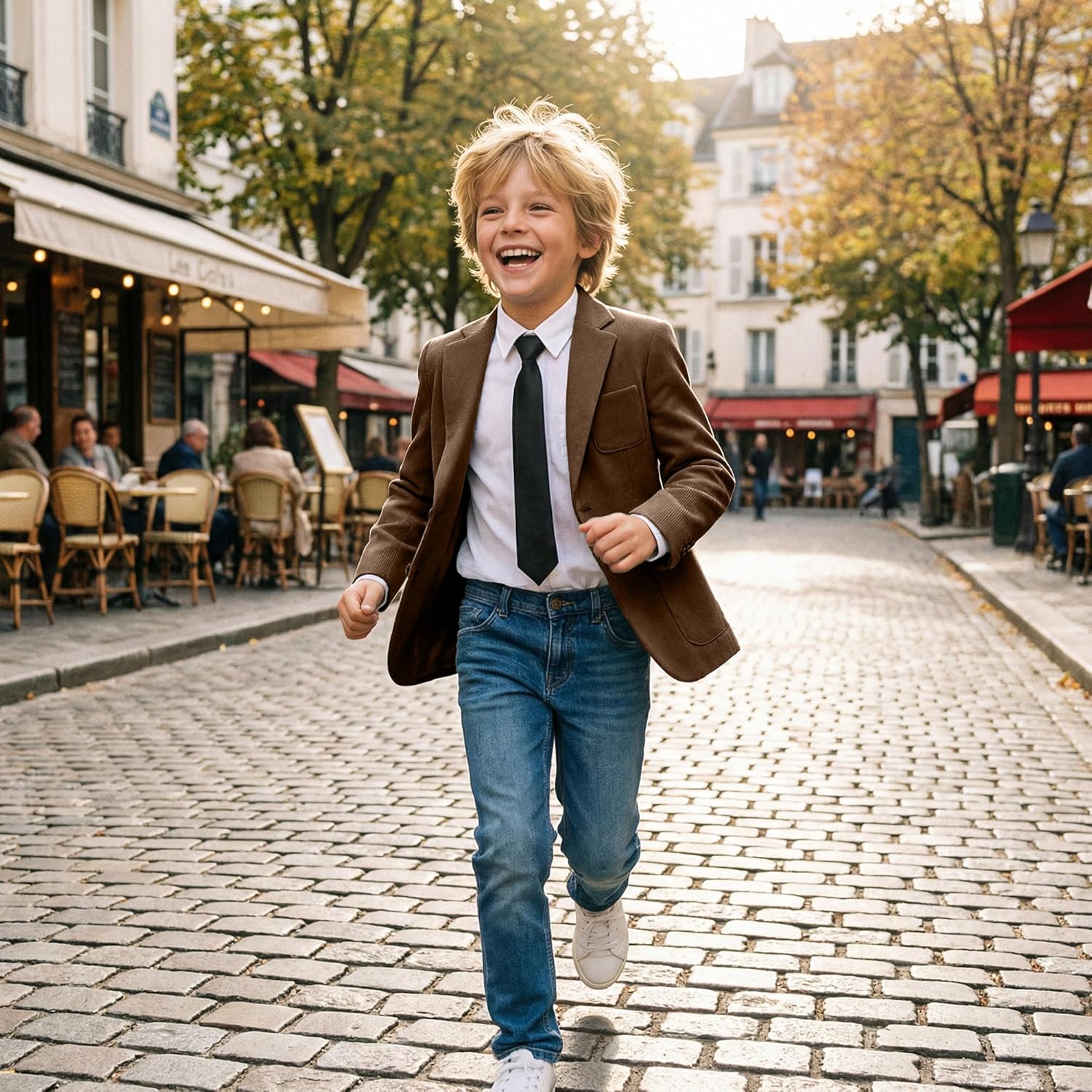 Boys Corduroy Suit Jacket Slim Fit 2 Button Kids Casual Blazer Vintage Winter Corduroy Sport Coat for Boy