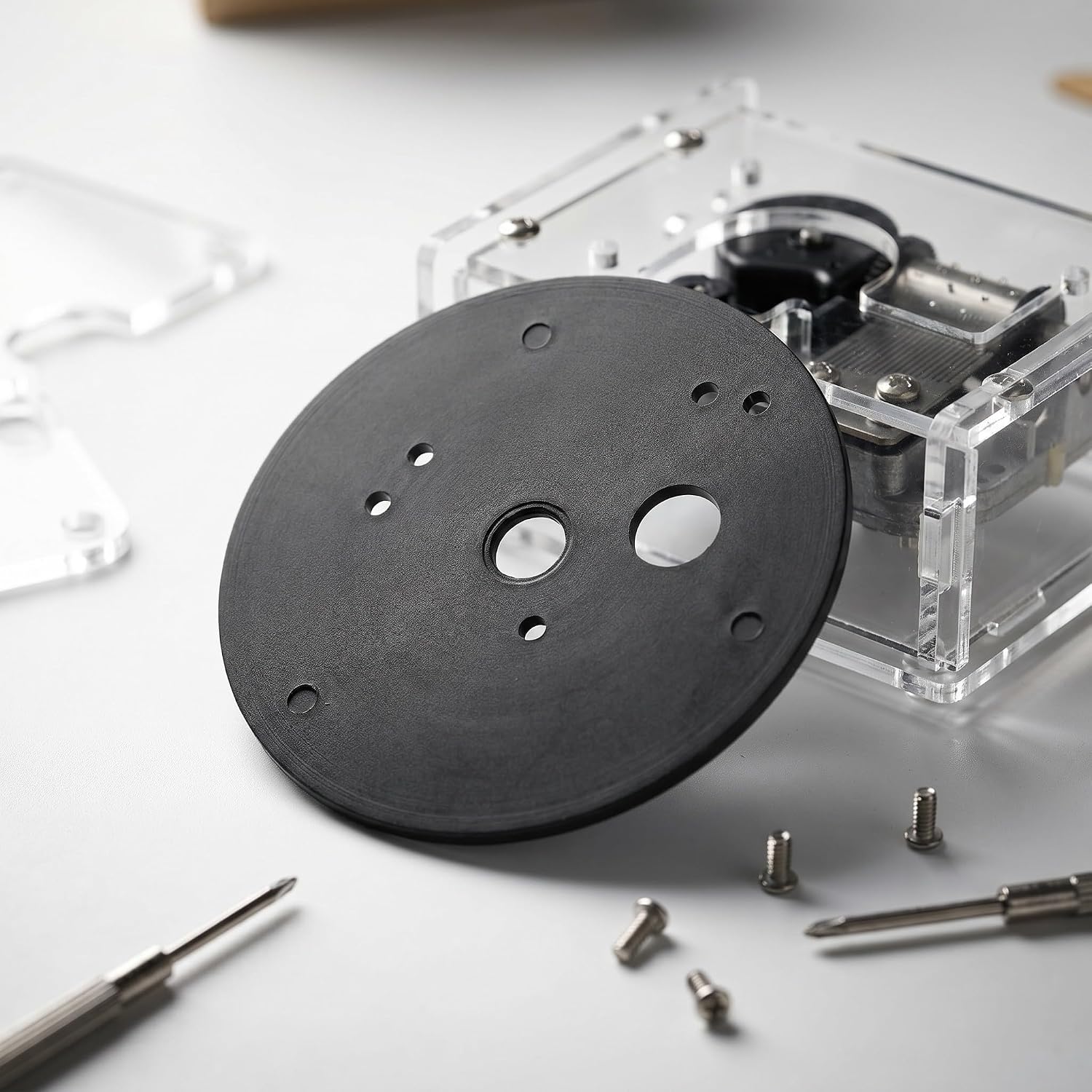 10pcs Music Box Disc Plate Kit Plastic Replacement Parts