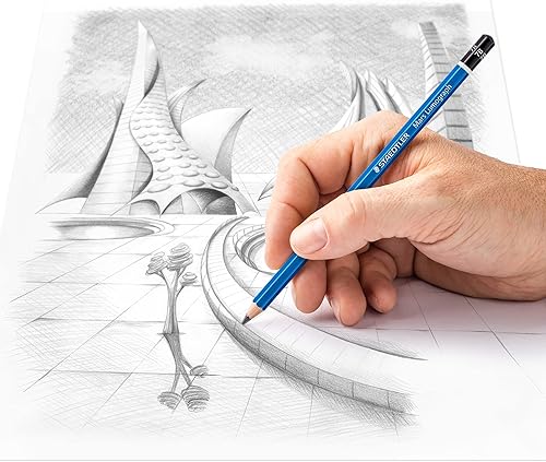 Miniatura 4 de Staedtler Mars Lumograph 7B Lápiz de dibujo de grafito, suave, resistente a la rotura, 12 unidades, 100-7B