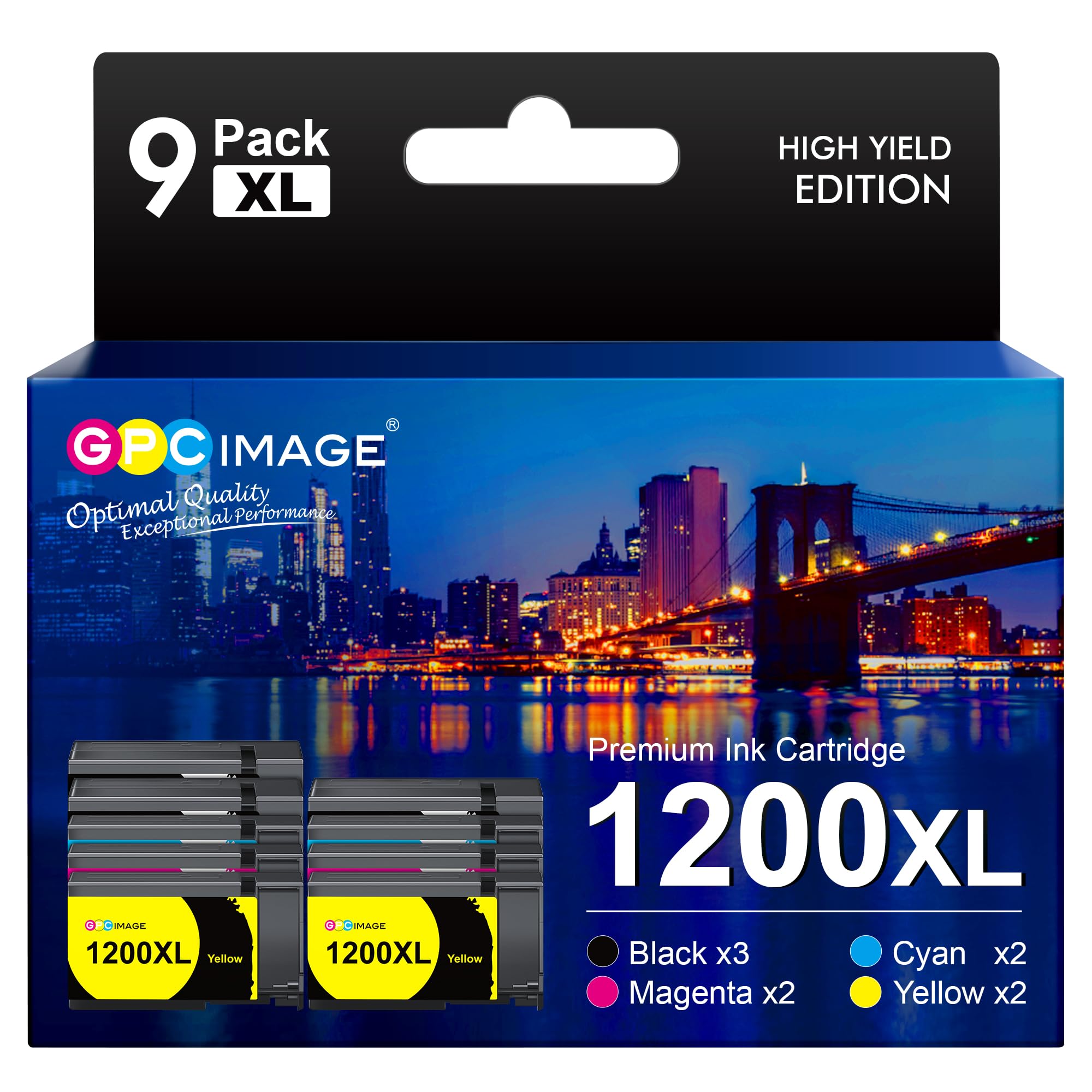 GPC Image Compatible Ink Cartridge Replacement for Canon 1200XL PGI-1200 XL 1200XL to use with MAXIFY MB2720 MB2320 MB2700 MB2120 MB2020 MB2350