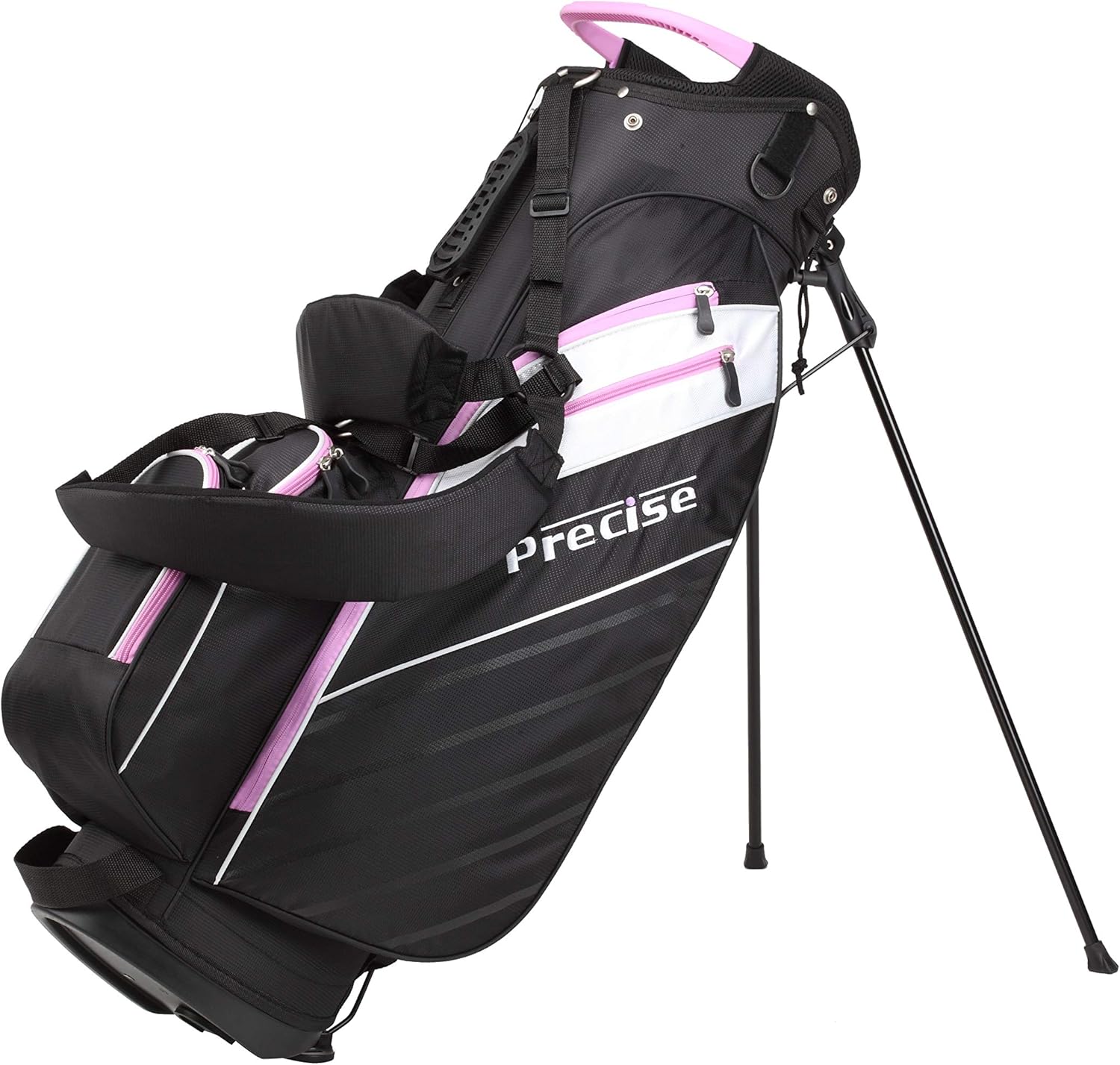 Precise AMG Ladies Womens Complete Golf Clubs Set Includes Driver, Fairway, Hybrid, 6-PW Irons, Putter, Stand Bag, 3 H/C's - Choose Color and Size! : Sports & Outdoors