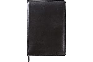 C.R. Gibson Black Leather Notebook: Timeless Elegance Meets Functionality