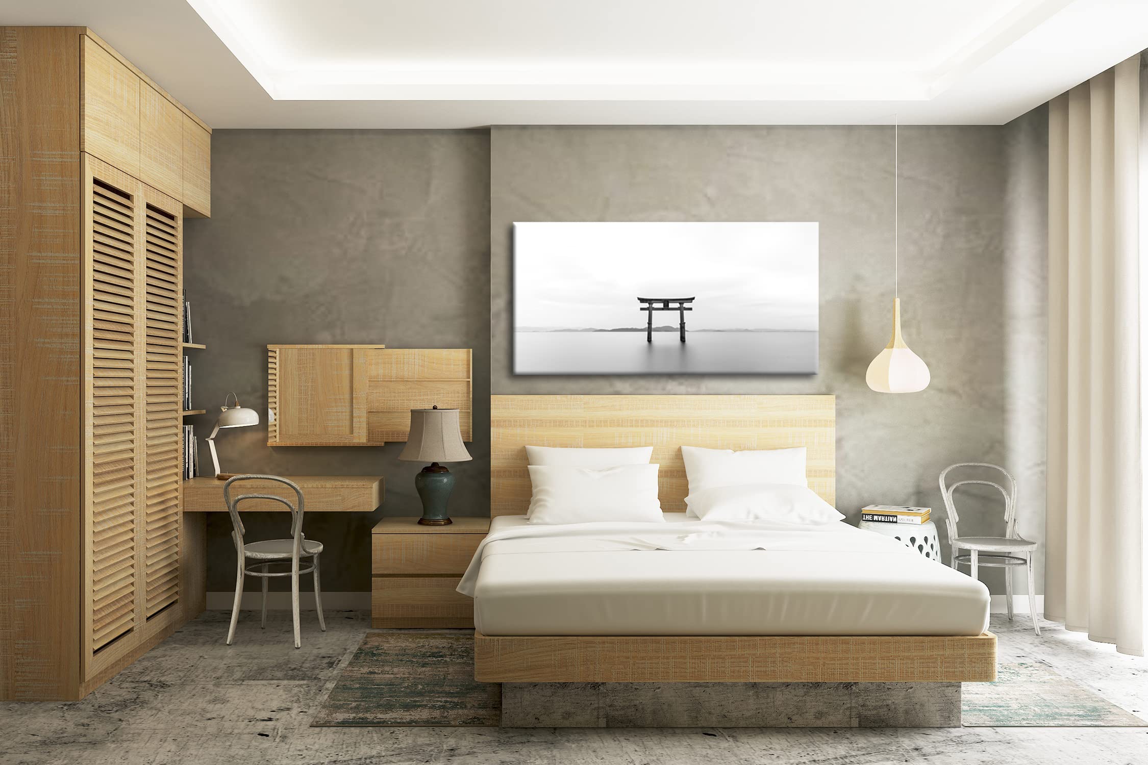 Obraz na płótnie symbol religii Shinto – Wiara w życiu codziennym panoramiczny format: 100 x 50 cm XXL druk artystyczny obraz na blejtramie/obraz ścienny/dekoracja salonu