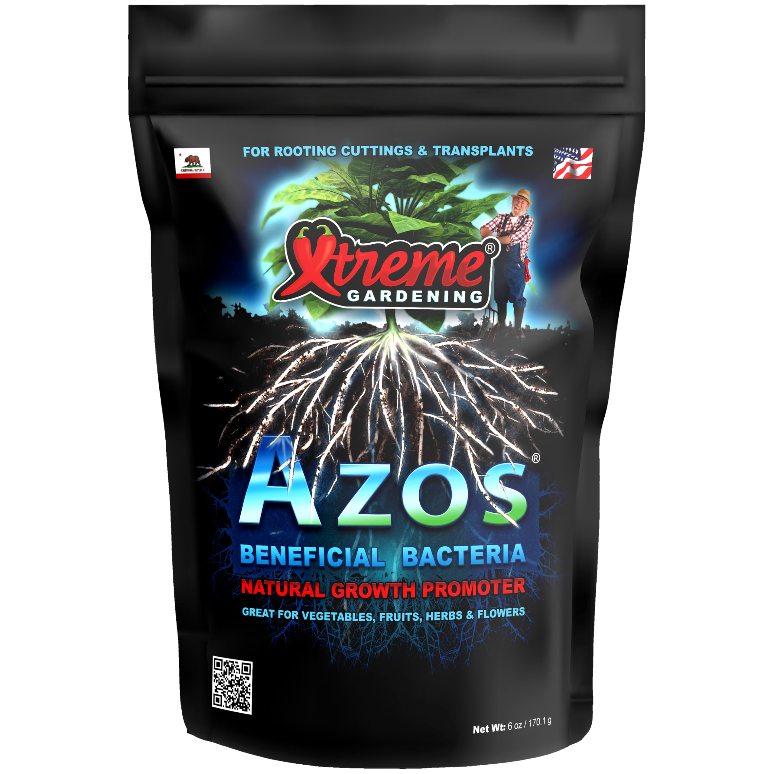 Xtreme Gardening RTI rt1350 Azos Nitrogen fixing Microbes 6 oz