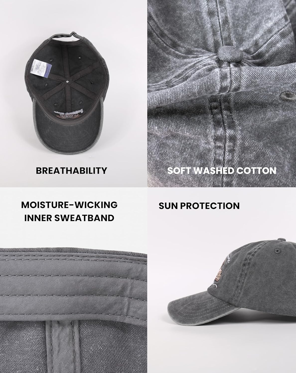 InnoBeta Book Lover Gifts Cap for Women - Adjustable Vintage Cotton Embroidered Hat - Reading Gifts for Book Worm - Image 7