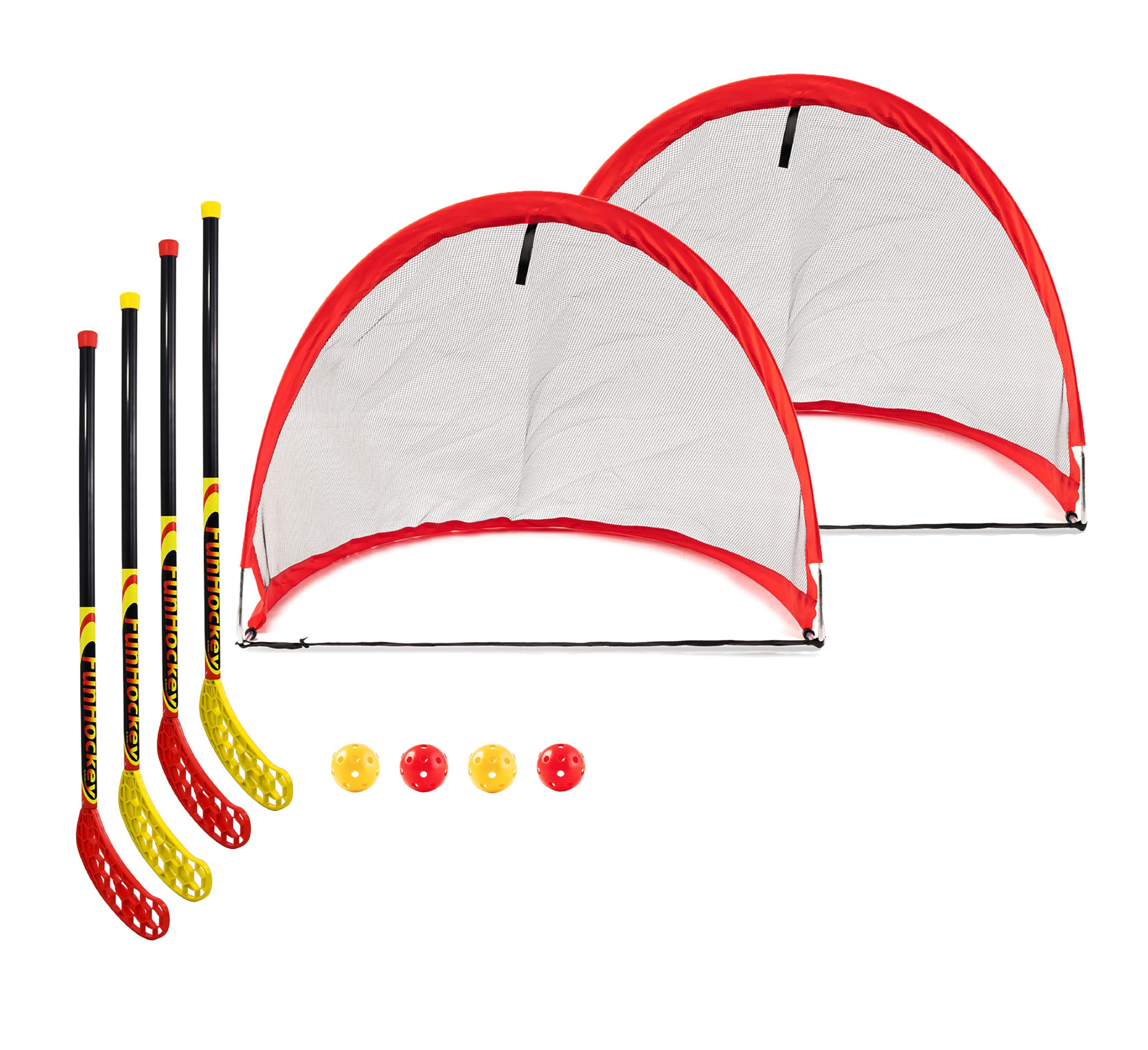 Bandito Fun Hockey Kit complet avec 2 raquettes et Pop Up Kit Mini de porte