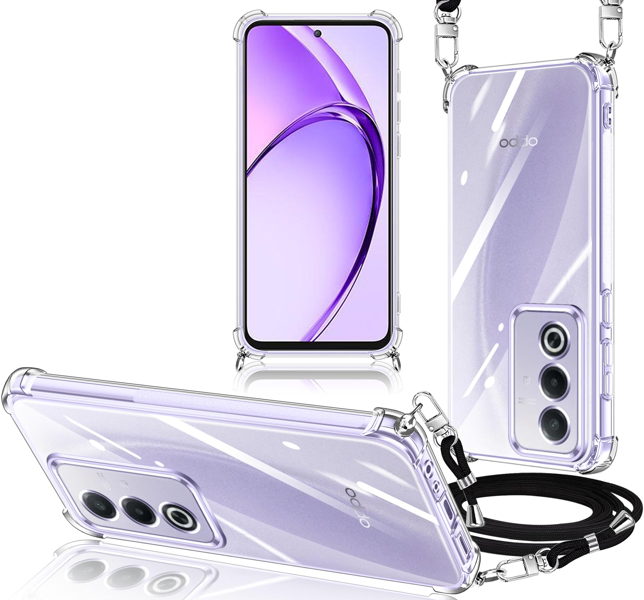 OPPO A3 5G パープル ケース付き Amazon.co.jp: Oppo A3 5G ケース/OPPO A3 Pro 5G ストラップ