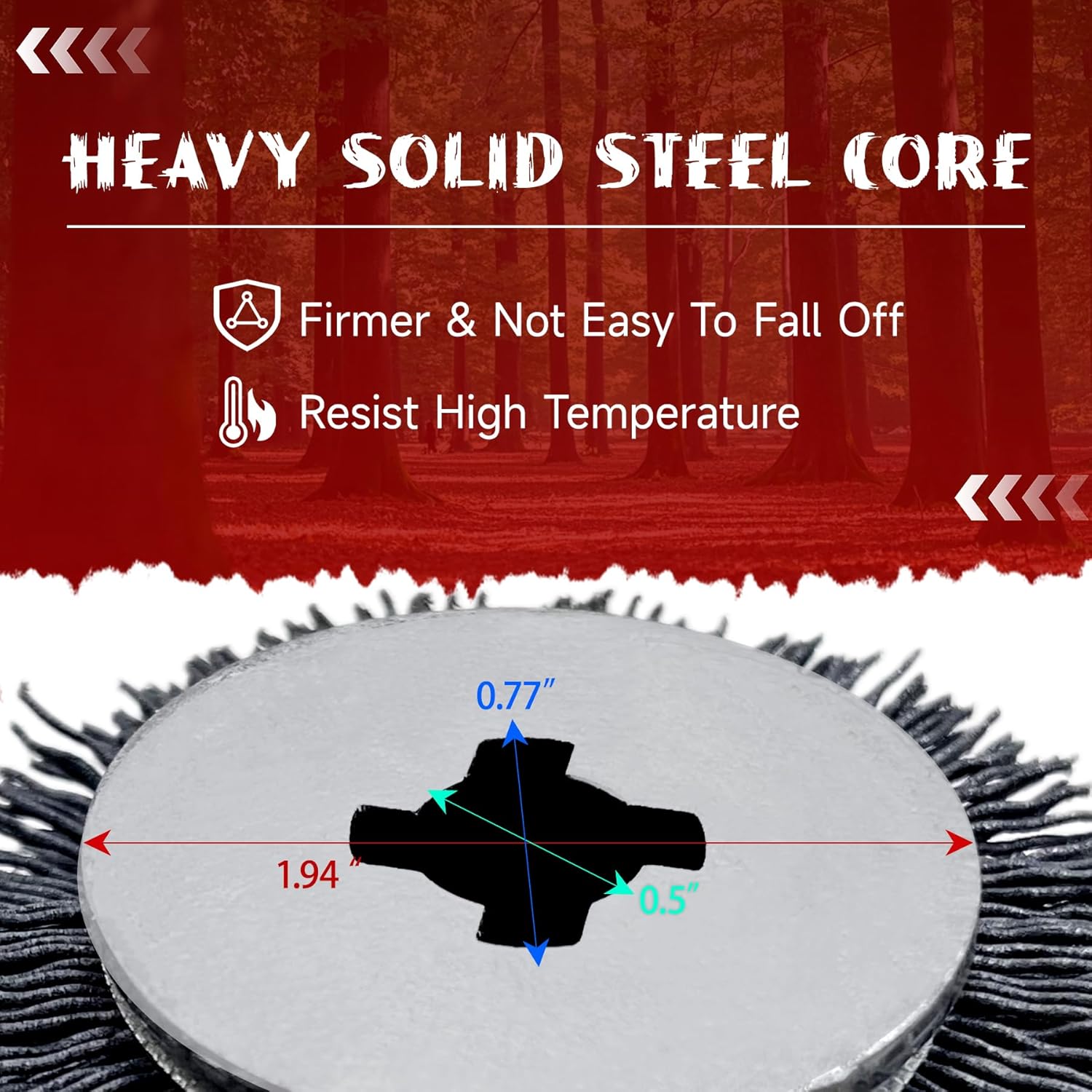 Replace Restore WRBW80 180 Grit Nylon Brush Abrasive Drawing Wire Wheel Wood Timber Cleaning Texturing Compatible with All Restore, Porter Cable, Craftsman Drum Sander Tools for Woodworking