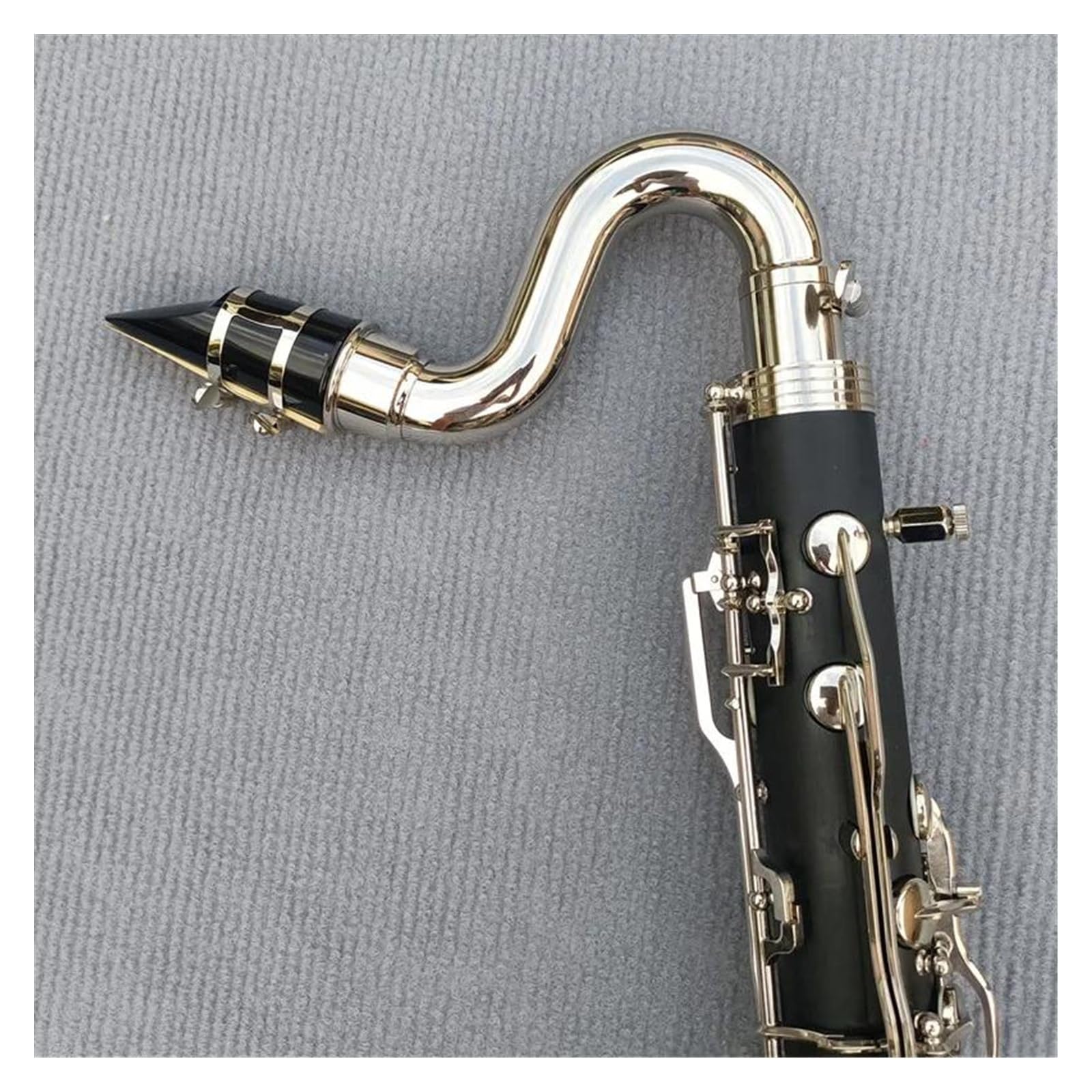 Chiavi Placcate In Argento Clarinetto Basso Tono In Sib Strumento Per Clarinetto Con Corpo In Bachelite Con Scatola Di Immagazzinaggio Clarinetto Set