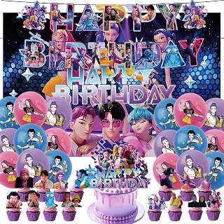 2026 Birthday Decorations, Happy Birthday Banner, Balloons, Cake Toppers, a cake topper (Style A) - Amazon product rated Grade A