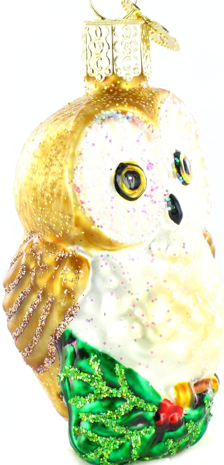 Old World Christmas Owl Glass Blown Ornament for Christmas Tree, Handcrafted Holiday Decoration, Owl Collection - Image 8