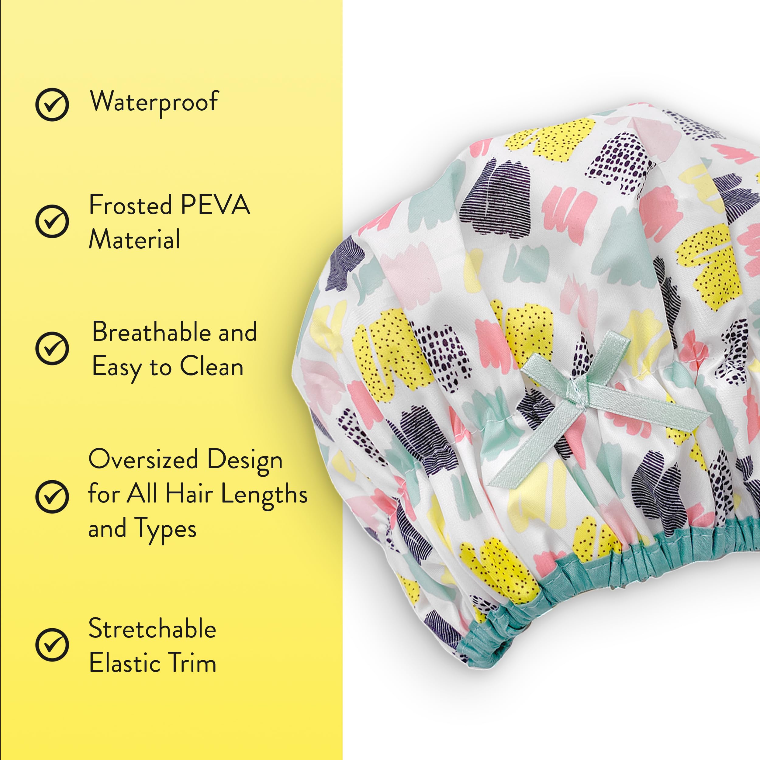 Betty Dain Fashionista - Gorro de ducha reutilizable, color vivo