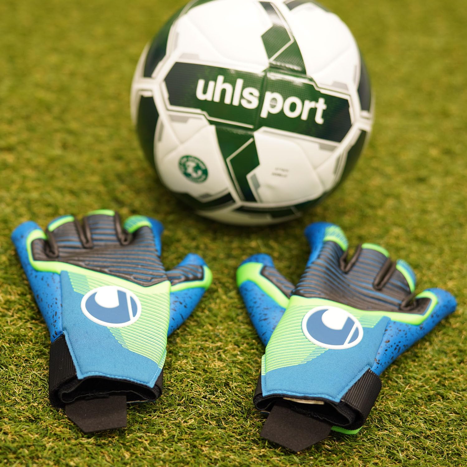 uhlsport Aquagrip HN Gants de Gardien de But de Football pour Une adhérence optimale par Temps