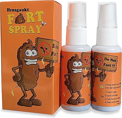 Stink Fart Spray extra fuerte como aguas residuales del siglo XIV - Divertido y divertido juego de bromas y bromas para niños y niñas (2 unidades)