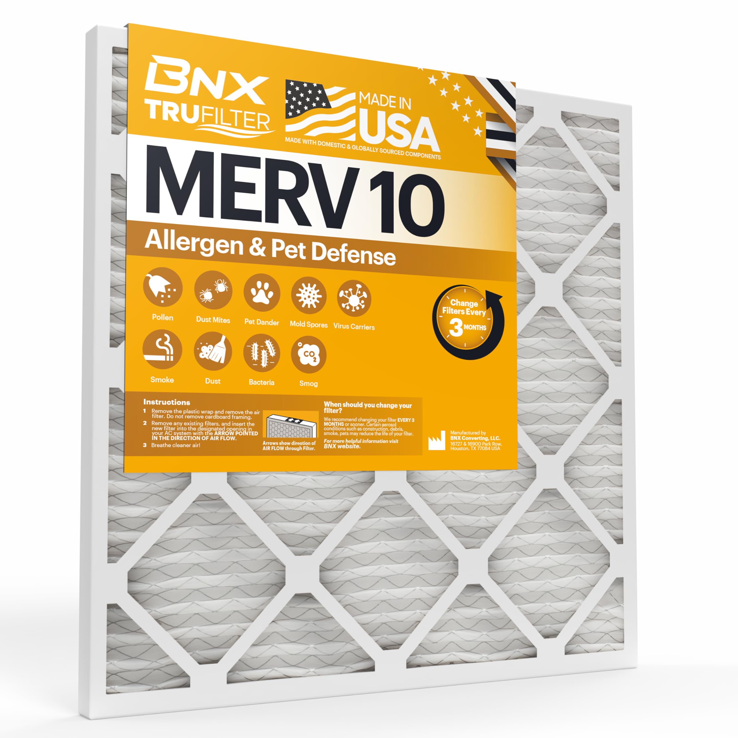 BNX TruFilter 18x24x1 MERV 10