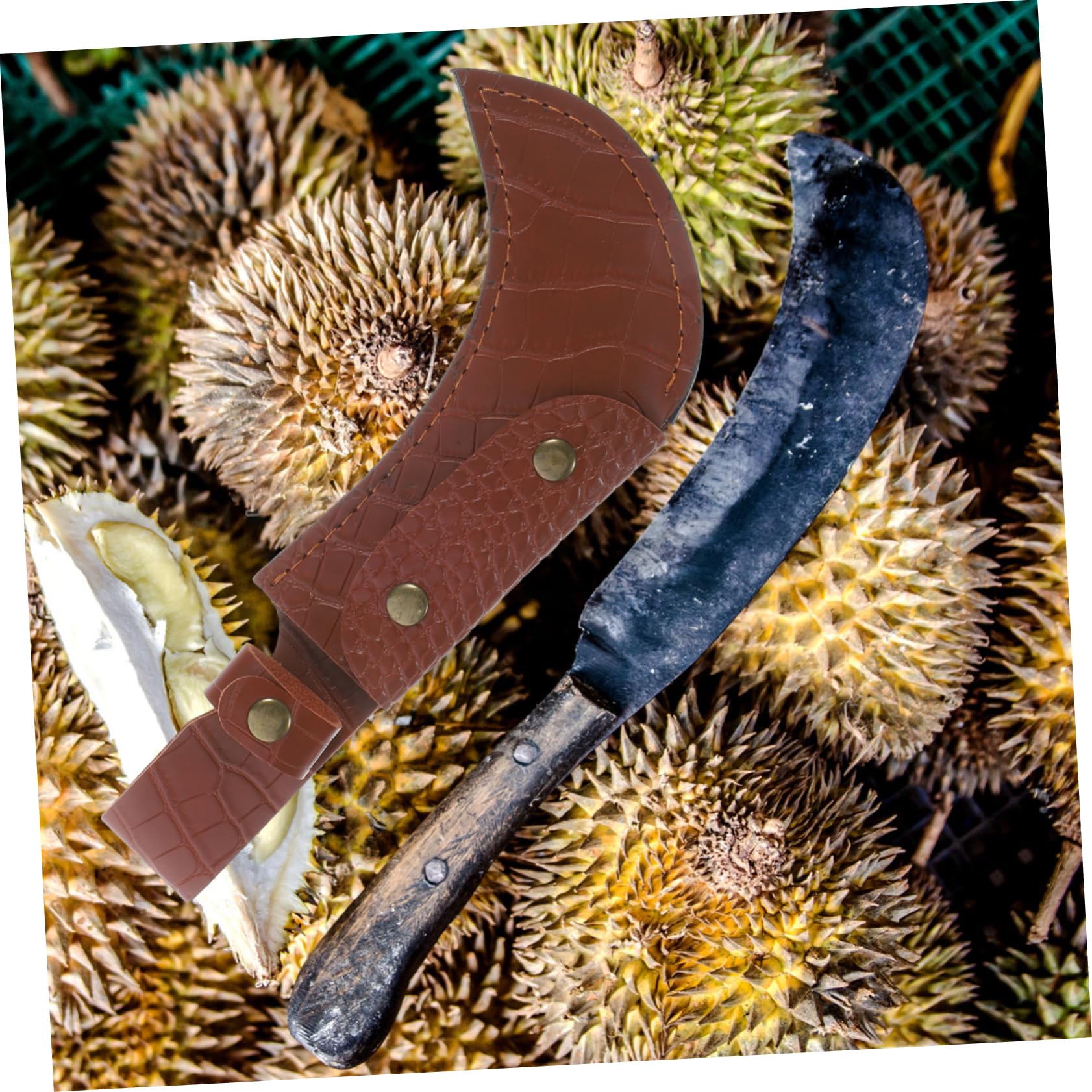 Amosfun 5st Gesetzt Universeller Messerschutz Gartenschere Tasche Küchenmesserschutz Kartenhüllen Kochmesserschutz Fruchtschützer Kochscheide Beilabdeckung Klingenschutz Leder Brown