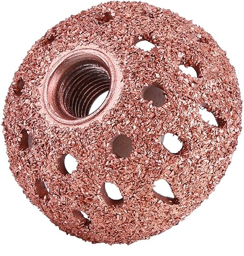 Miniatura 7 de Rueda de pulido de neumáticos, 1.496 in 70 cuadrícula de aleación de tungsteno cabeza de molienda rueda de pulido de grano grueso con varilla de