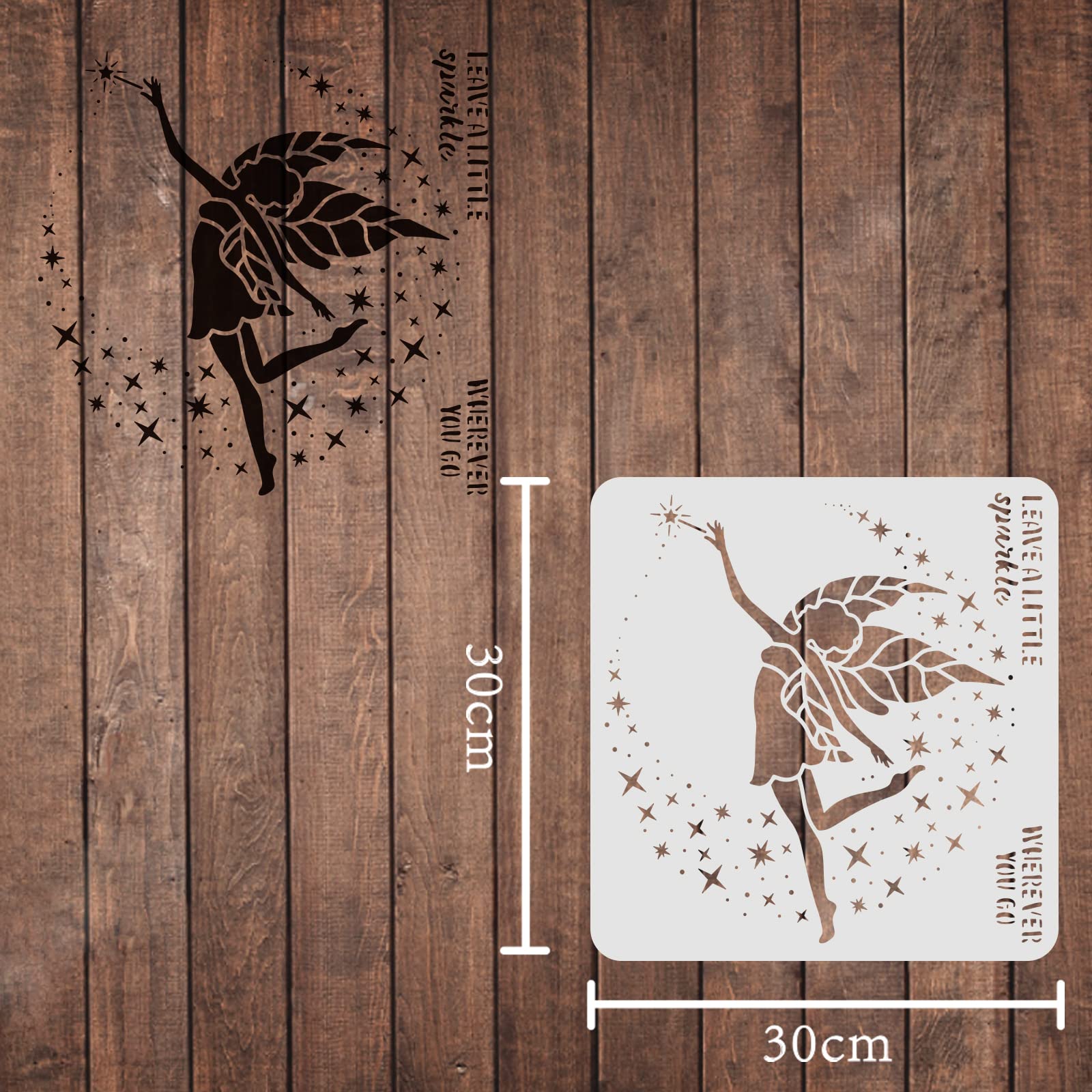 FINGERINSPIRE Fairy Moon Star Drawing Painting Stencils Templates ...