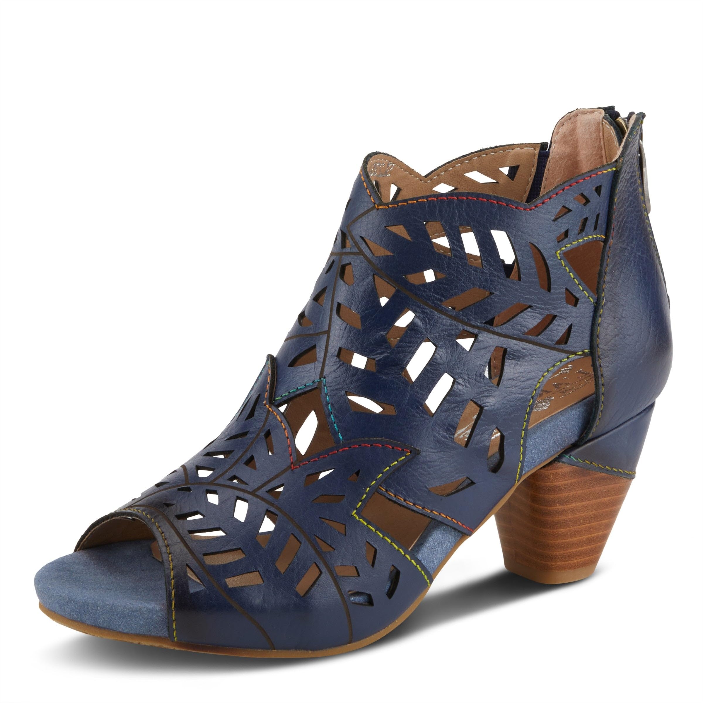 Spring Step L'Artiste Icon Sandals for Women - Ladies Casual Flats Platform Sandal - Hand Painting Summer Shoes for Womens