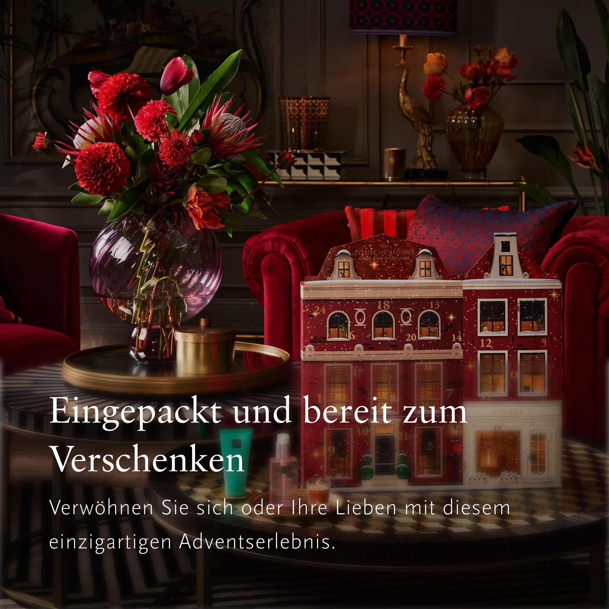 RITUALS Adventskalender - Das klassische Geschenkset zu den Feiertagen, mit 24 Körper-, Heim- und Kosmetikgeschenken für Männer und Frauen - Enthält verschiedene Duschschäume, Körperpeelings