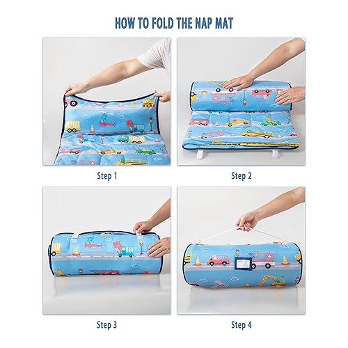 Miniatura 5 de nap mat for Toddlers Sleeping Bag with Removable Pillow and Fleece Blanket Boys & Girls Thickened Soft
