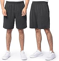 Fruit of the Loom Men's Eversoft Jersey Shorts with Pockets - Moisture-Wicking, Odor Control, UPF 20+ Sun Protection, Cotton Blend (S-4XL)