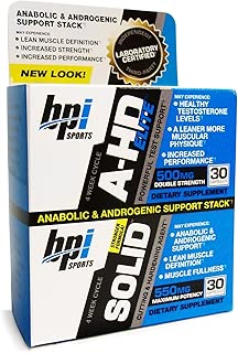 BPI Sports A-HD Elite/Solid Combo 500/550mg Testosterone Booster Capsules, 30 Count by BPI Sports - coolthings.us