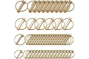 50Pcs Heavy Duty Lynch Pin Assortment Kit Tractor Pins Linch Pins Ring...