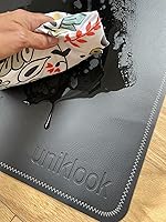 Vista 6 de Uniklook Cambiador portátil de cuero para bebé, cambiador de bebé de cuero vegano, cambiador de bebé de viaje, cambiador de bebé, tapete cambiador