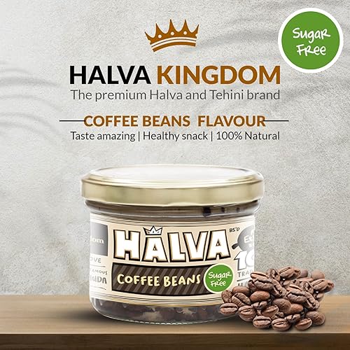 Miniatura 57 de Halva Kingdom Postre vegano Halva sin azúcar de sésamo abierto Ingredientes saludables, sin gluten, tarro certificado Kosher