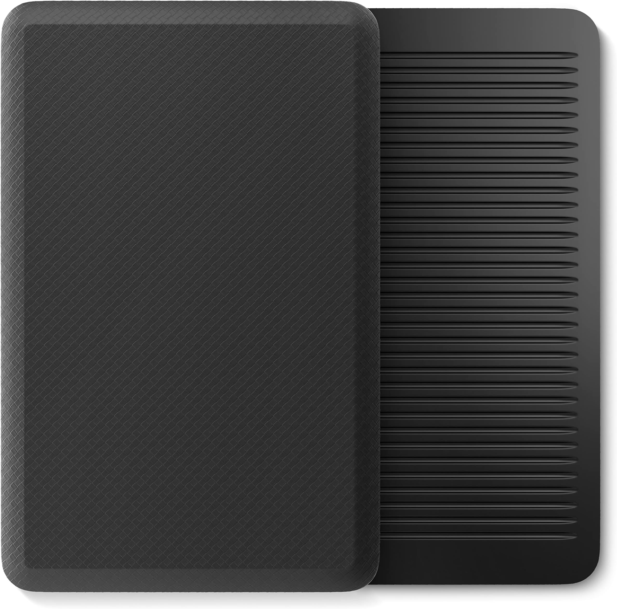 iMedic Anti Fatigue Standing Mat (81x52cm)- Cushioned Foam Floor Mat - Kitchen Mats Non Slip Washable - Kitchen Rugs - Standing Desk Mat - Adjustable Desk Mat - Workstation Mat Black