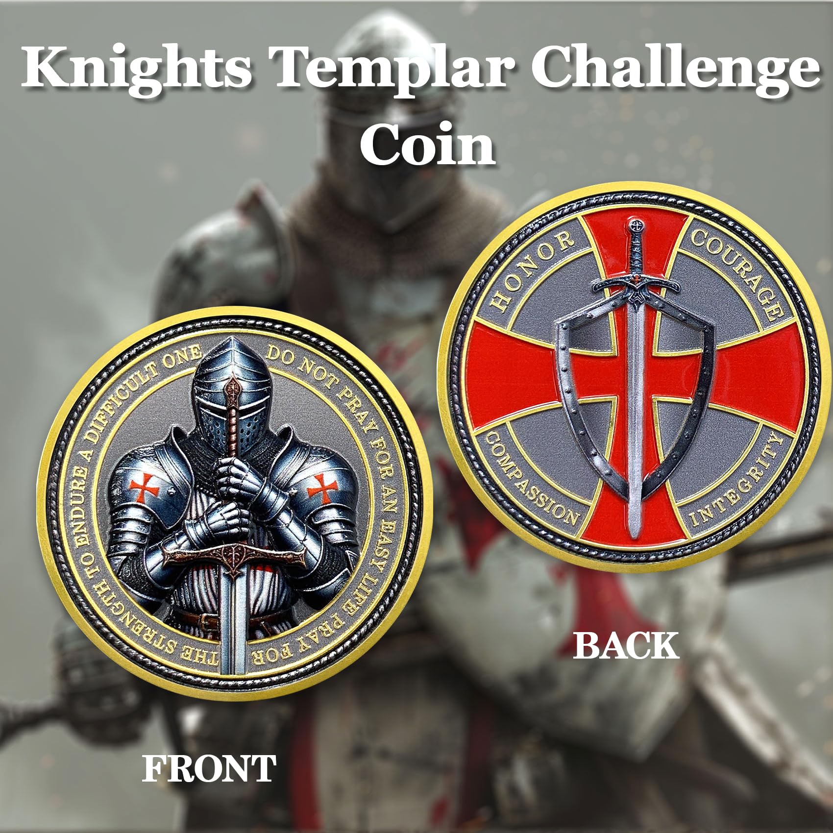 ACGZQY Knights Templar Coin - Image 2