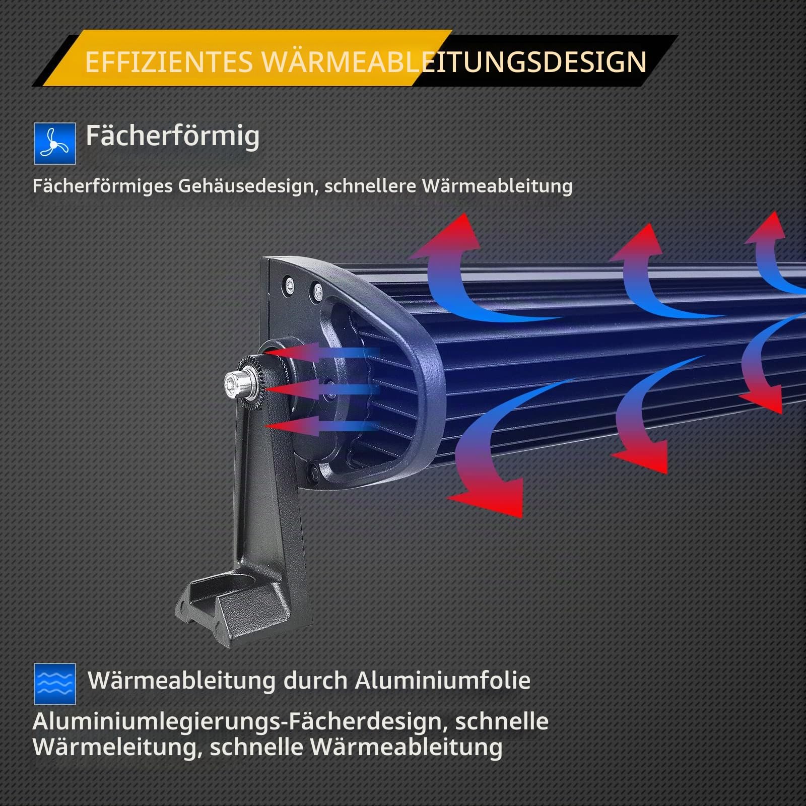 Willpower LED Lichtleiste 32 Zoll 80cm 405W Arbeitsscheinwerfer wasserdicht