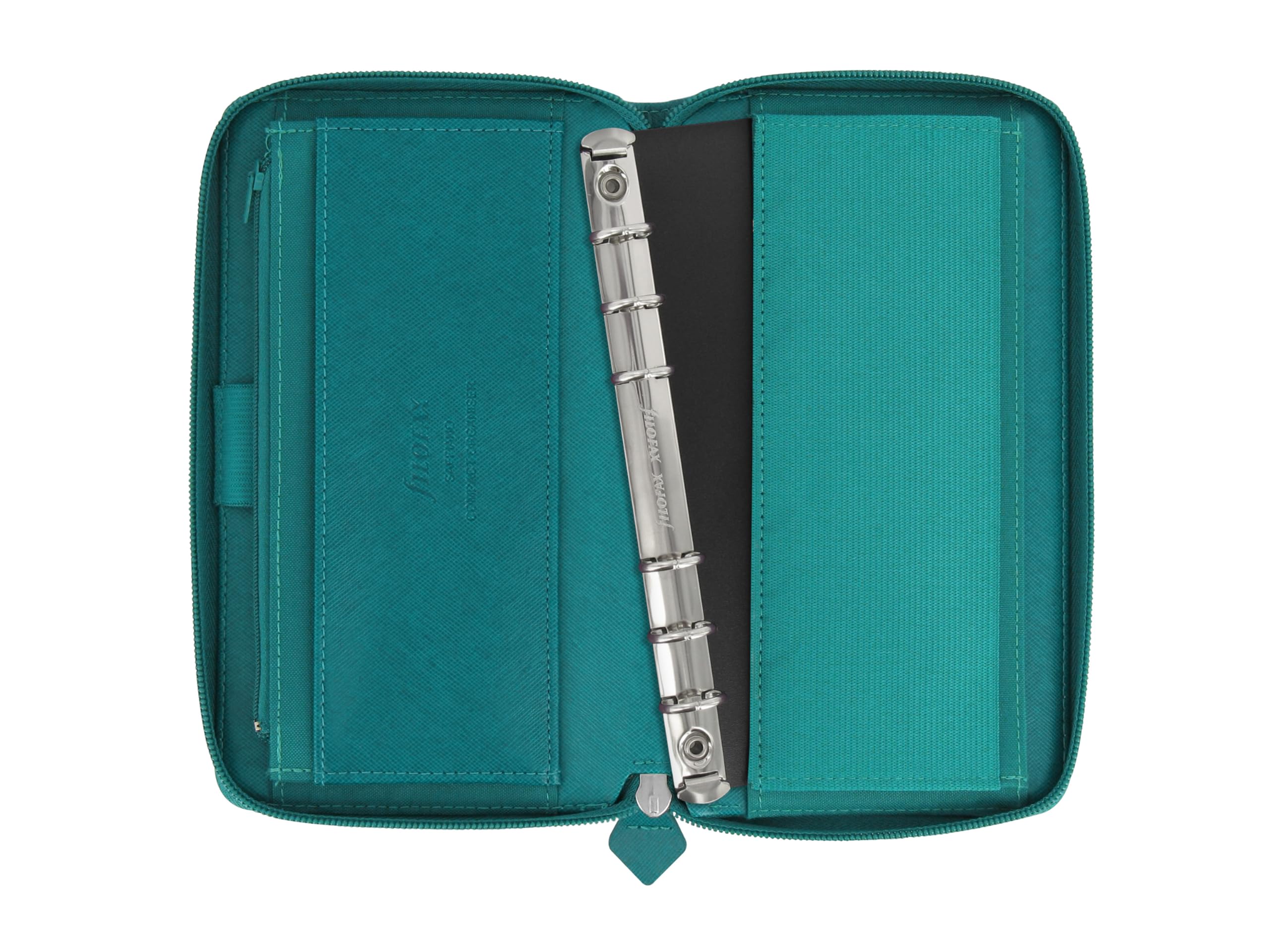 Filofax Personal Compact Zip Saffiano organiser - Aquamarine, Turquoise - Image 3