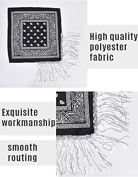 Amazon.com: JIANGLAI Fringe Rhinestone Bandana with Heart