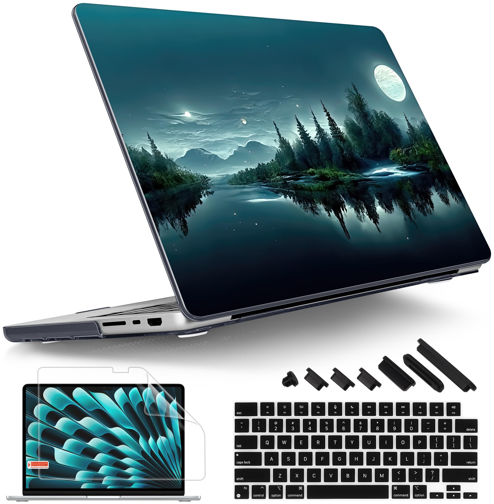 Tuiklol for MacBook Pro 14 Inch Case 2025-2021 Release M5 A3434 /M4 A3112 A3401 A3185/M3 A2918 A2992/M2 A2779/M1 A2442 Pro/Max,Hard Shell Case with