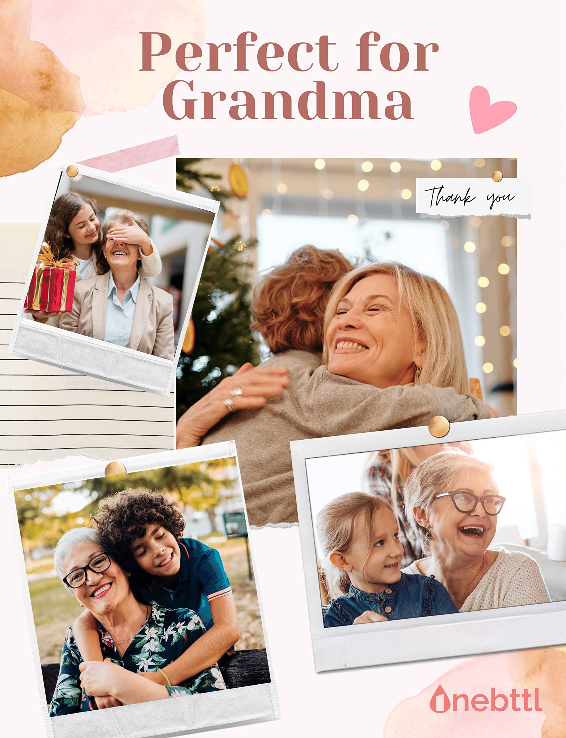 Mema Gifts for Grandma, Insulated Stainless Steel Wine Tumbler with Lid, For Nana, Gigi, Granny, Grammy, Birthday, Mother’s Day, Christmas gifts, Rose Gold, (20 oz) Call me Mema