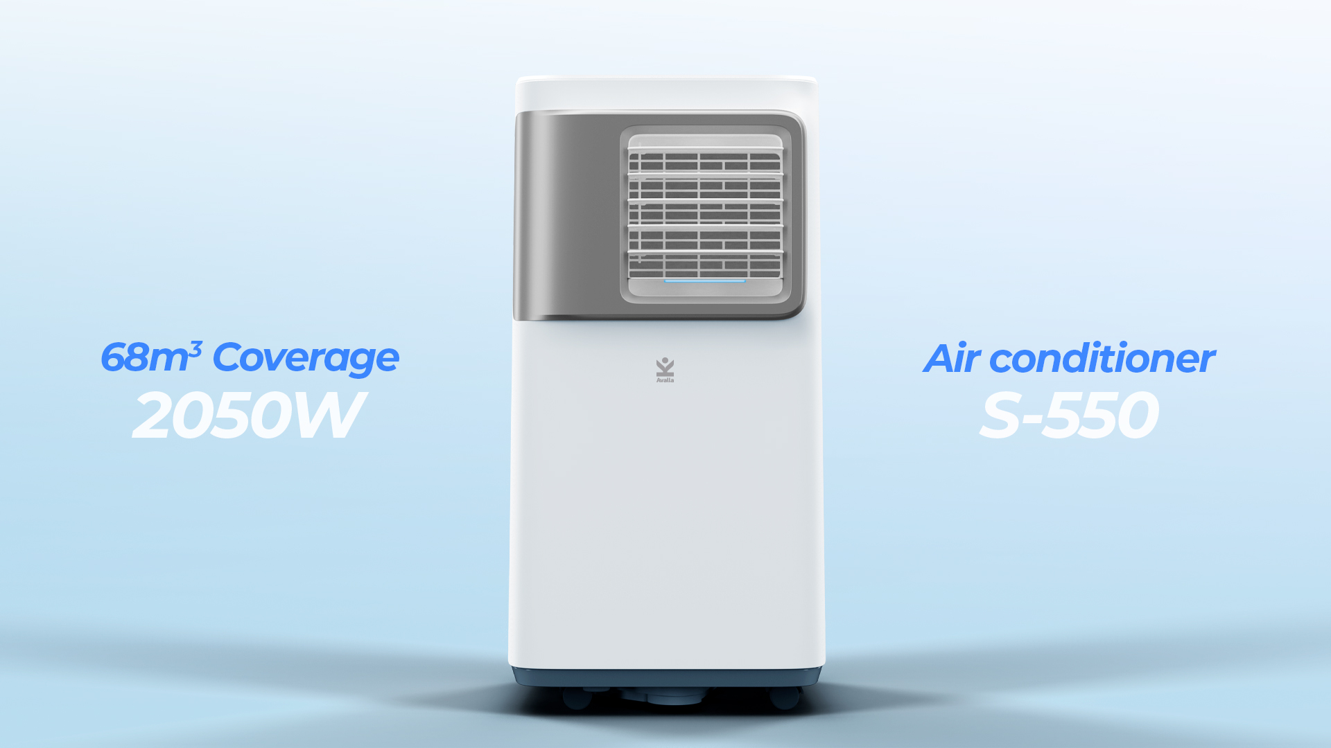 Avalla S-550 Portable 4-in-1 Air Conditioner with Remote Control; 20L Dehumidifier, 2050W Industrial Class 7000BTU, 68m³ Coverage for Large Rooms - Image 8