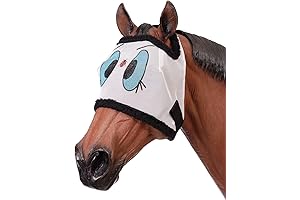 Tough 1 Ladybug Mesh Funny Horse Fly Mask with Ears