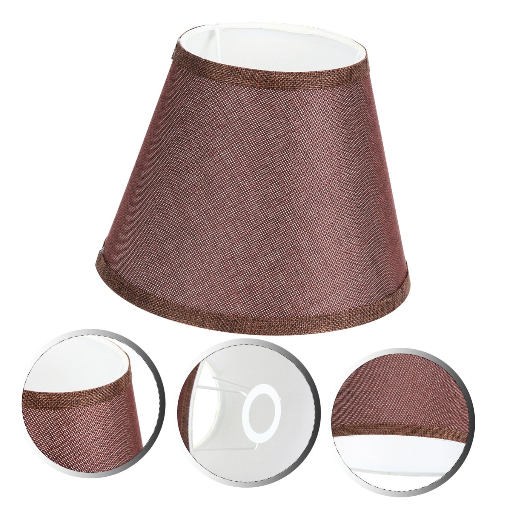 Pantalla de Lámpara de Pared de Tela y Metal Base E27 para Decoración Elegante en Hoteles y Hogares, Accesorio Decorativo Funcional