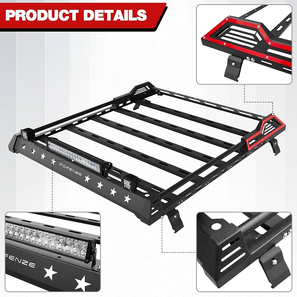 LONGSUN Hardtop Roof Rack for 2007-2025 Jeep Wrangler JK JL