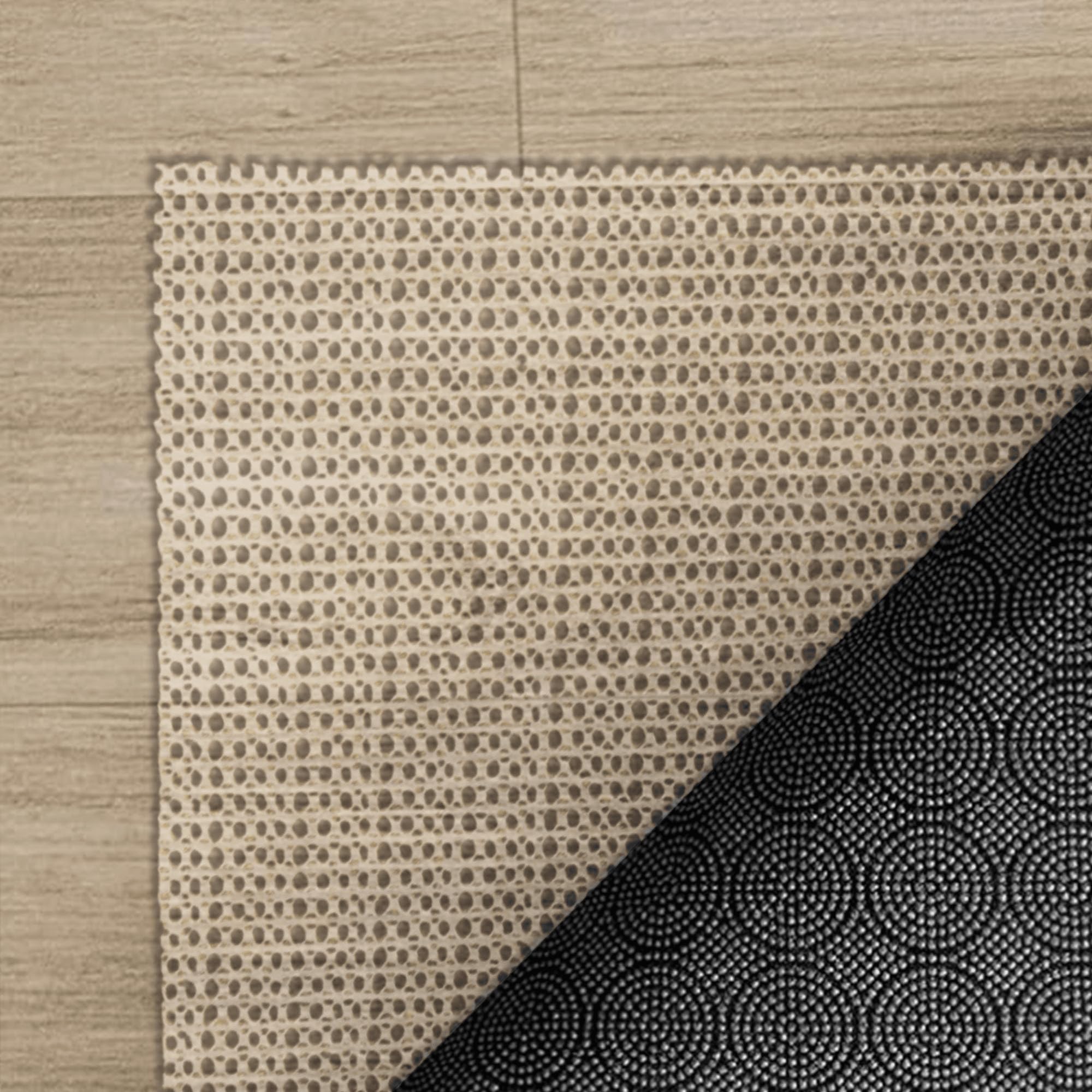 Teppich Antirutschunterlage 165 x 165 cm Ohne Weichmacher Anti Rutsch Matte Mehrzweck Mehrzweck für Teppiche Läufer, cremefarben