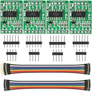 4Pcs HX711 Load Cell Amplifier 24-Bit ADC Weighing Sensor Module Used to Measure Force, Pressure, Displacement, Strain, Torque, Acceleration.