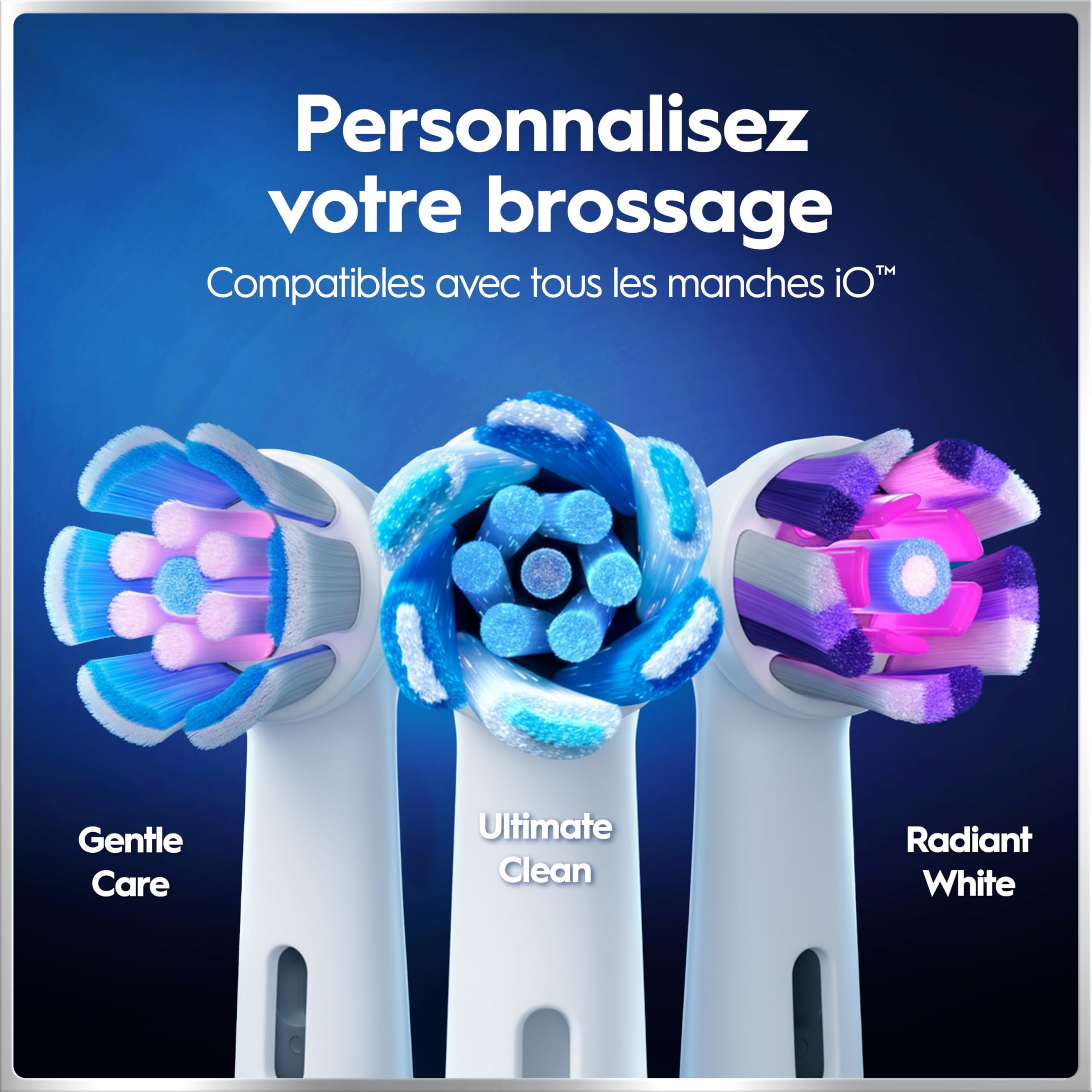 Oral-B Brosses à Dents Electriques iO 6 Duo, 3 Brossettes, Grise et Rose – 5 Modes de Brossage dont Blancheur et Soin des Gencives, Capteur de Pression, Batterie Rechargeable, Etui