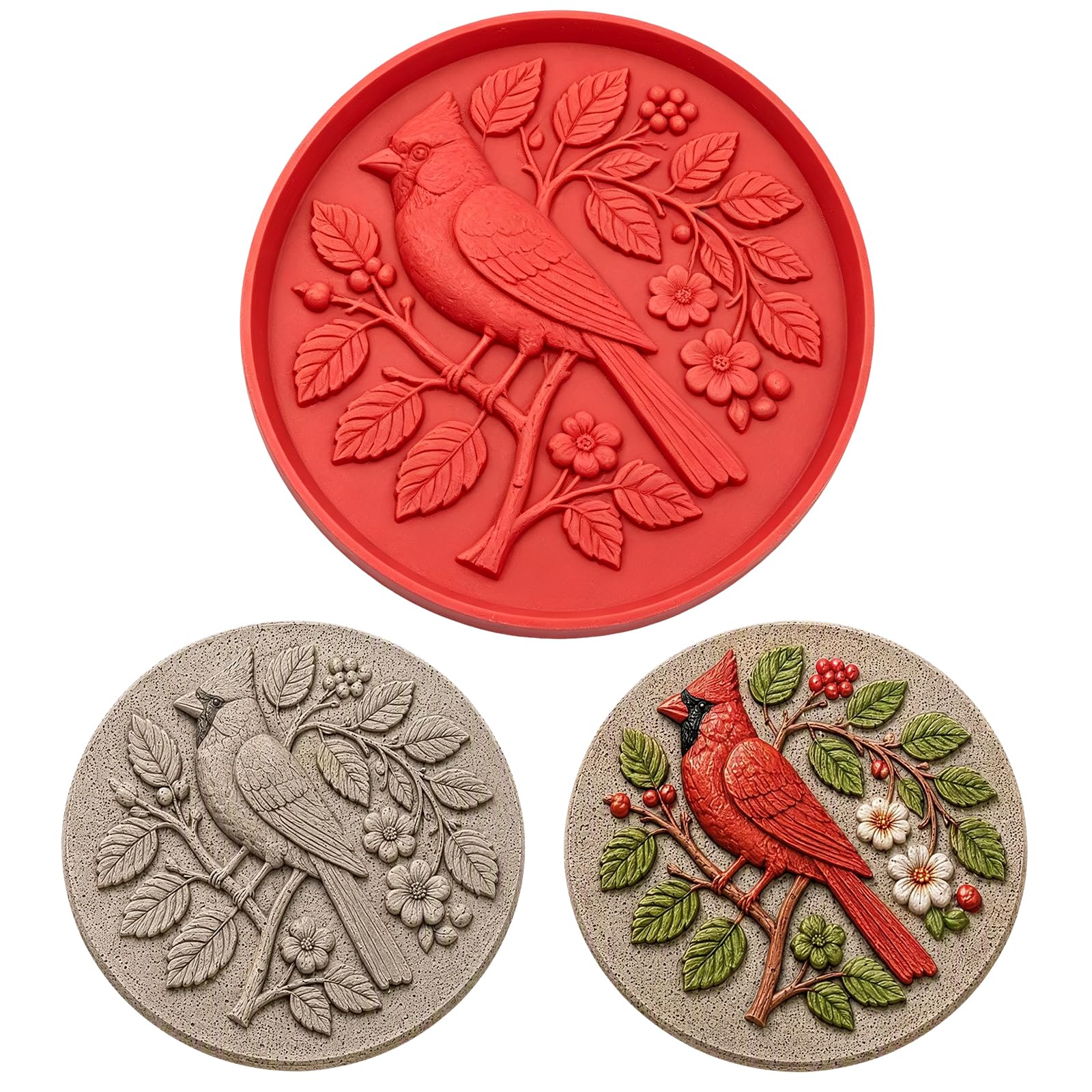 Sunflower Stepping Stone Mold, Reusable Plaster Cement Concrete Molds
