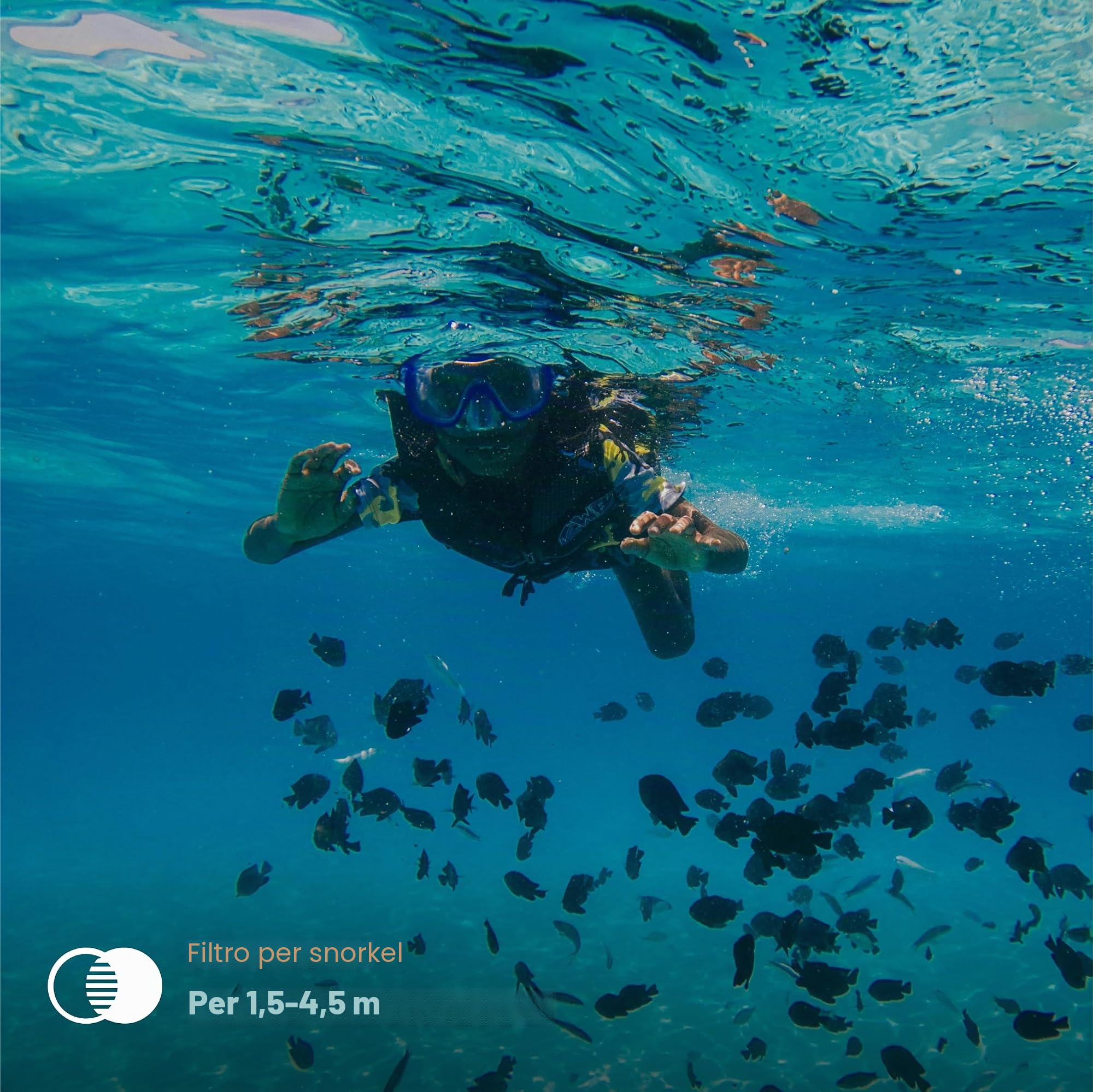 PolarPro - DiveMaster - per HERO 9/10/11/12/13 Black - Custodia protettiva - Rapida e sicura - Cattura colori vivaci in acque blu, verdi e poco profonde - immersioni