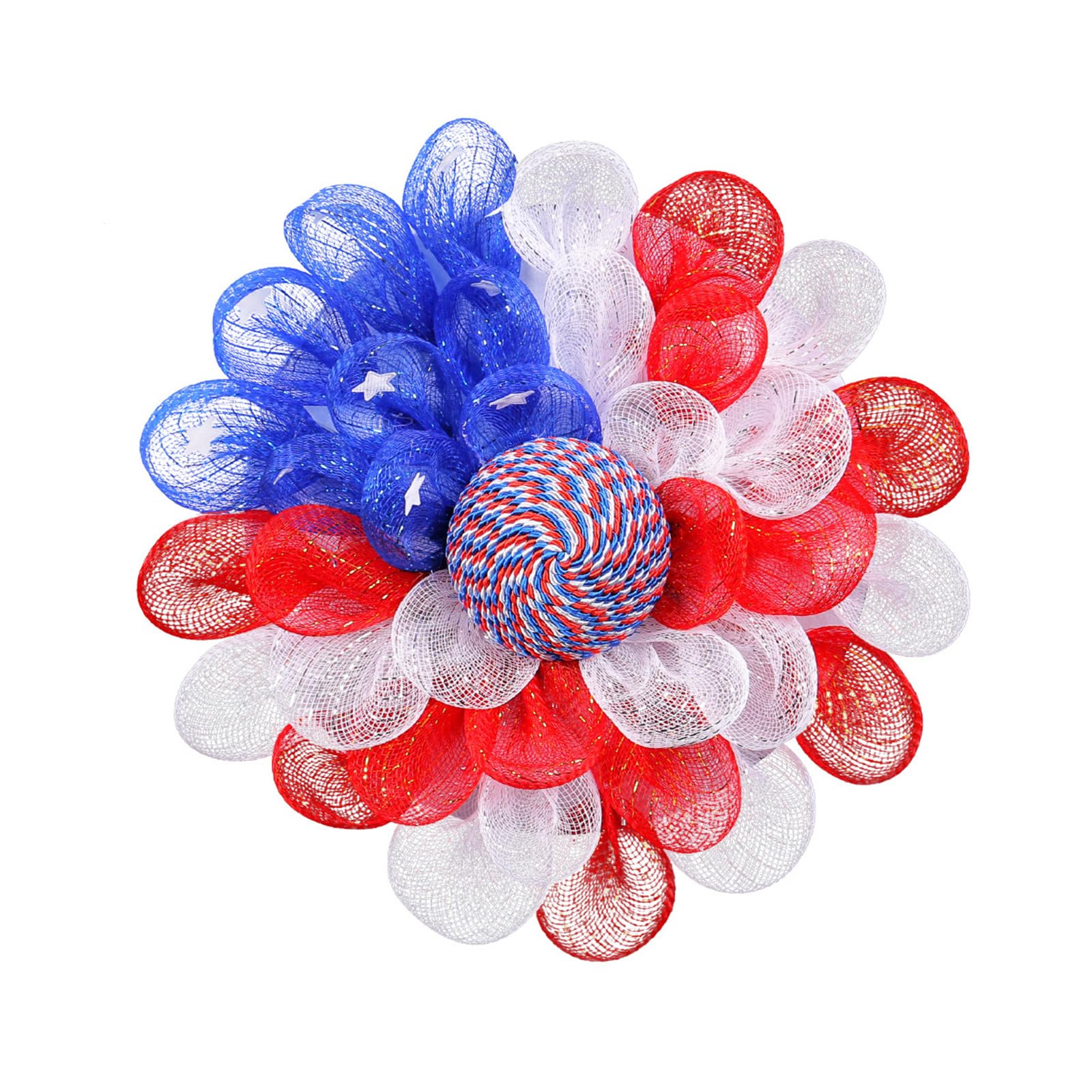 Meshes Patriotics Front Door Wreath ​4th Julys Independences Day Wreath Memorials Day Summers Front Door Independences for