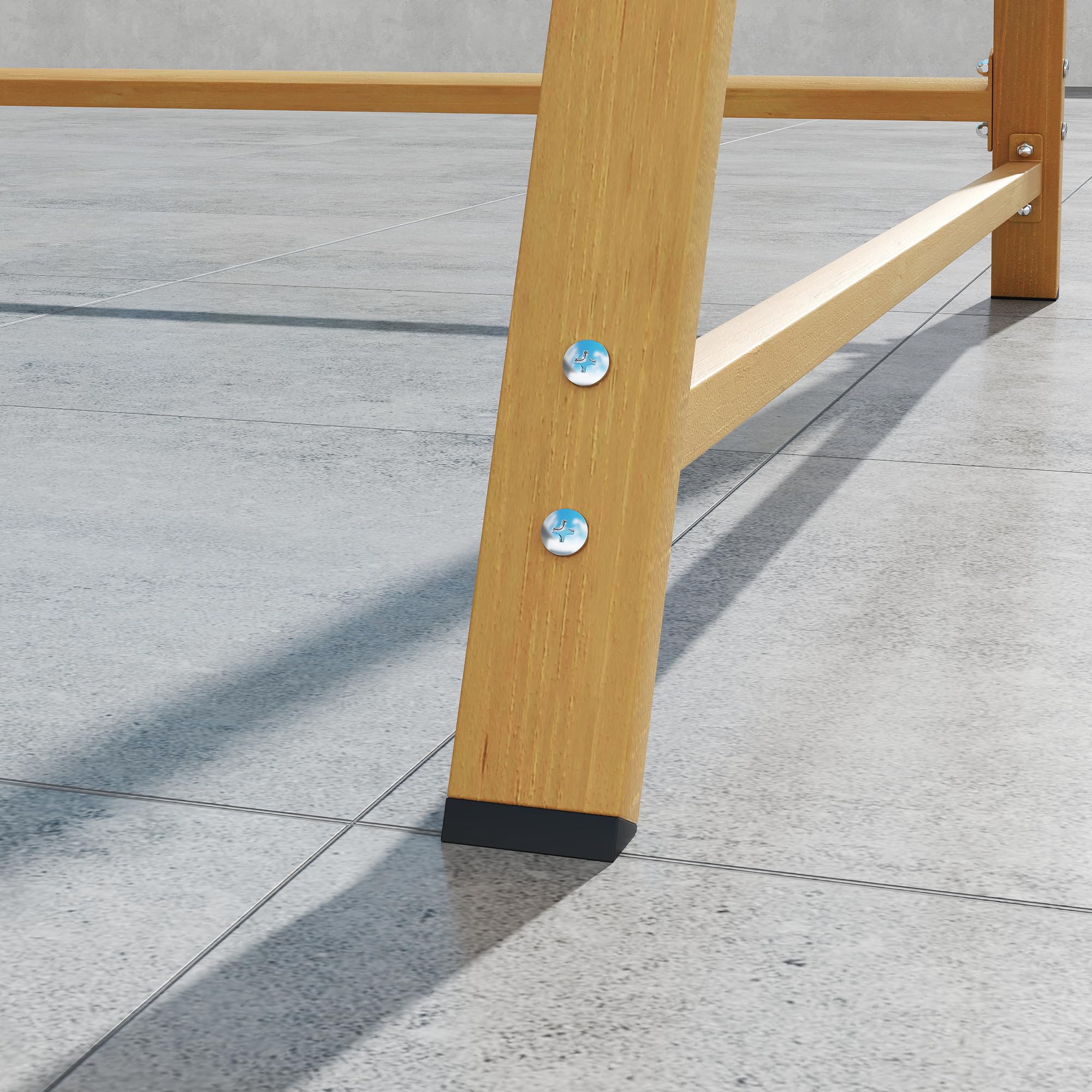 Outsunny Columpio de Jardín Exterior de 2 Plazas Grano de Madera Balancín de Jardín Exterior con Toldo Ajustable y Estructura de Metal Carga 240 kg 142x112x162 cm Natural y Beige
