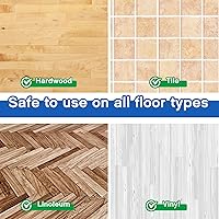 Vista 7 de Tanlade 6 piezas de repuesto de cabezal de fregona para mango de trapeador de 0.8 pulgadas de diámetro, repuesto de paño de microfibra azul